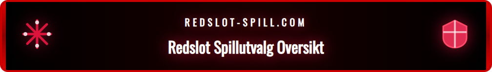 Skjermbilde som viser det varierte utvalget av spilleautomater hos Redslot.