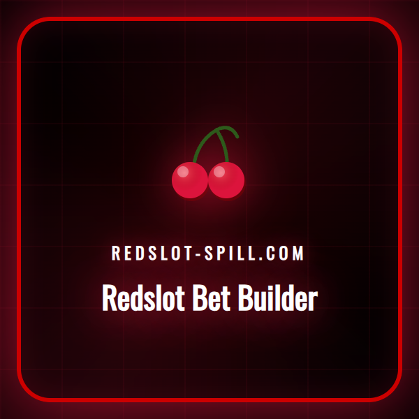 Illustrasjon av Redslot Bet Builder-grensesnittet på en mobil.