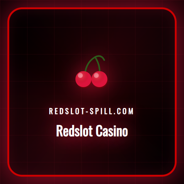 En spennende og fargerik startside på Redslot Casino med spillikoner.