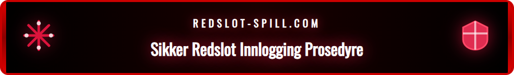 Skjermbilde som viser innloggingsfeltet for brukernavn og passord på Redslot.