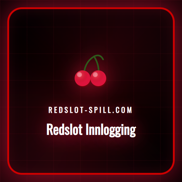 En person som logger inn på Redslot casino via en bærbar datamaskin.