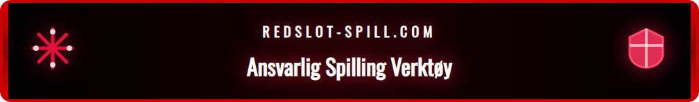 Oversikt over de forskjellige verktøyene for ansvarlig spilling tilgjengelig for spillere hos Redslot casino.