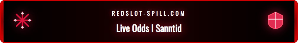 Skjermbilde av Redslots live odds-seksjon under en tenniskamp.