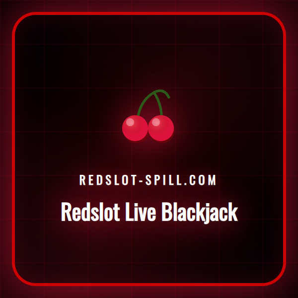 En profesjonell dealer som deler ut kort ved et elegant live blackjack-bord hos Redslot casino.