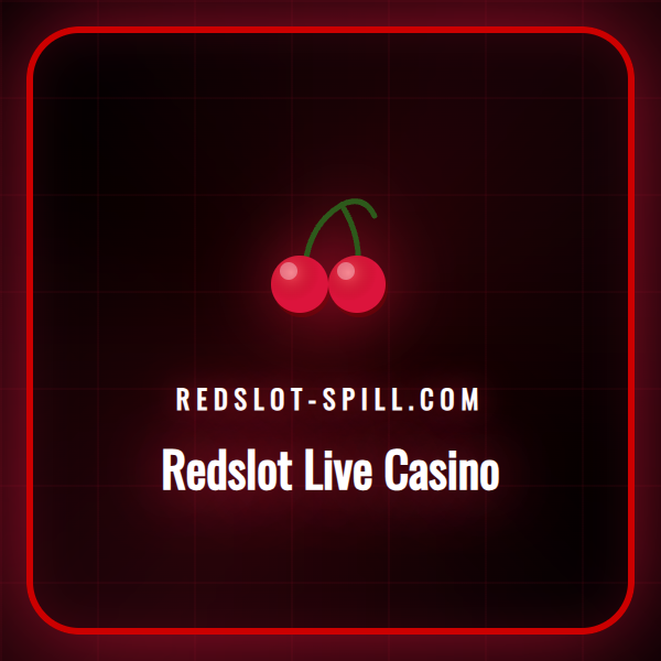 En profesjonell croupier deler ut kort ved et blackjack-bord i Redslot Live Casino.