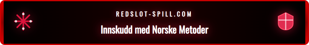 Illustrasjon av betalingsmetoder for norske spillere hos Redslot.