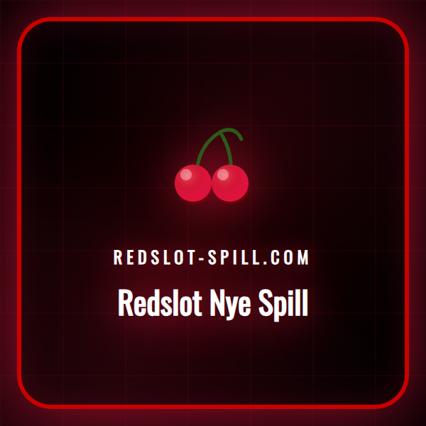 En fargerik collage som viser spennende nye spilleautomater fra Redslot.