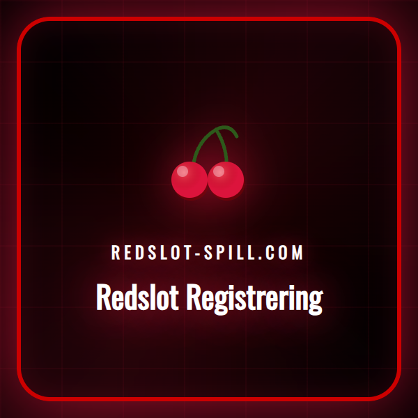 En glad person fullfører registreringsprosessen hos Redslot på en laptop.