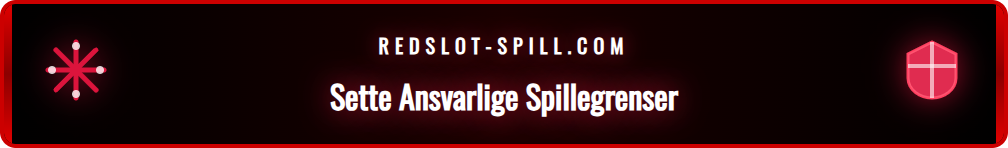 Skjermbilde fra Redslot med verktøy for ansvarlig spill.