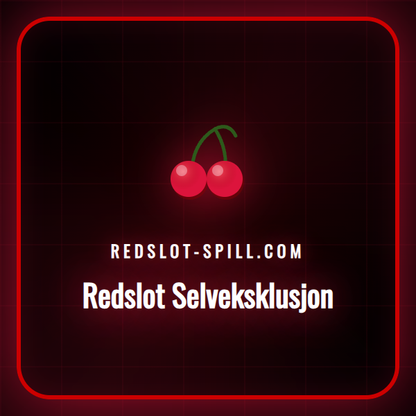 En person som aktiverer selvekskludering på Redslot casino.