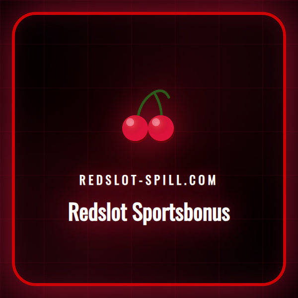 Illustrasjon av Redslot-logoen med diverse sportsutstyr i bakgrunnen.