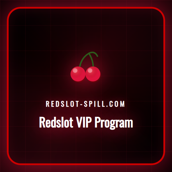 En elegant grafisk fremstilling av Redslot VIP-logoen med gulldetaljer.