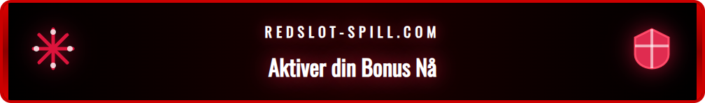 Skjermbilde fra Redslot casino som viser hvordan man aktiverer bonusen.